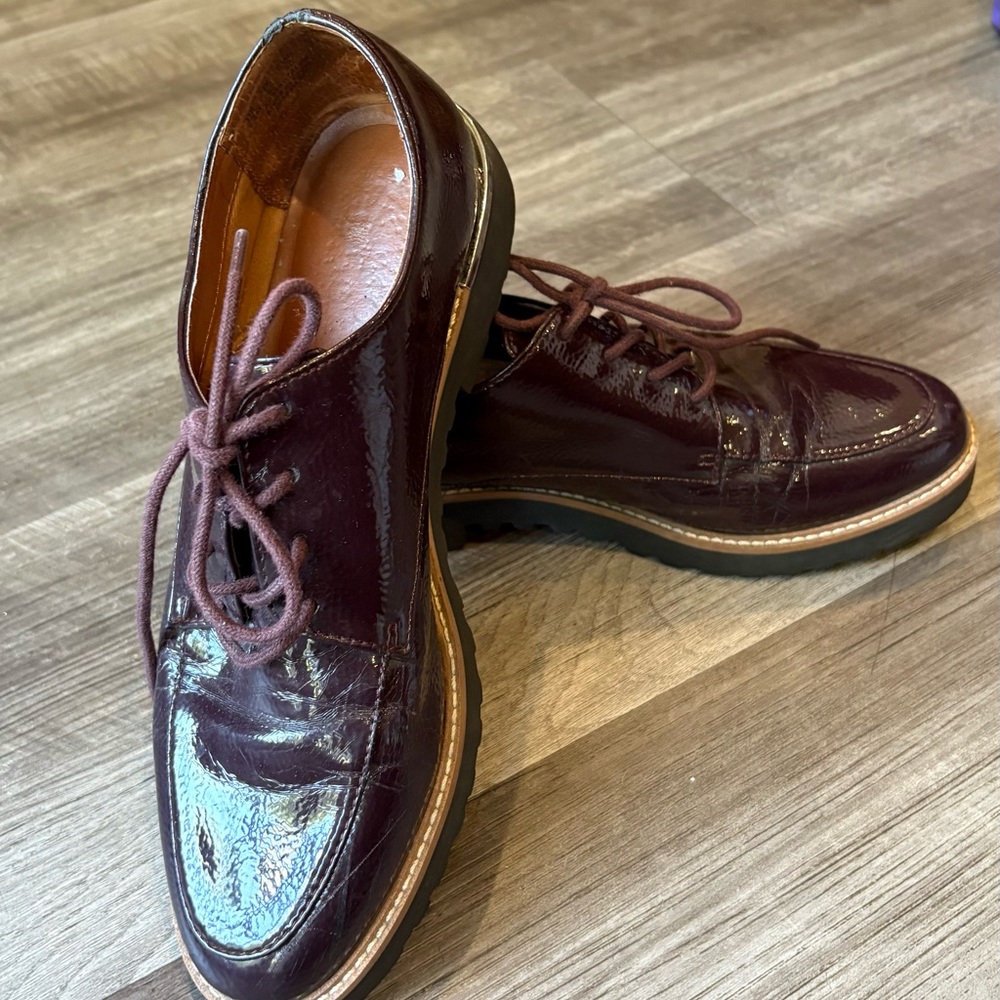 Franco Sarto Purple Moccasins Smooth Leather Finish